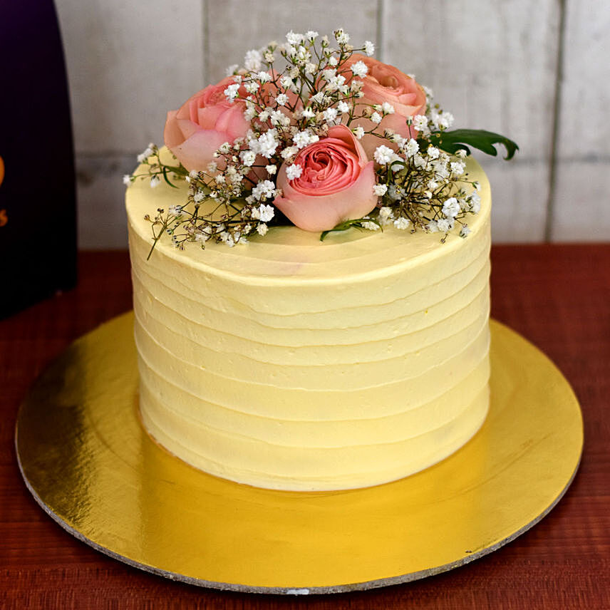 Exotic Pistachio Rose Cake: Send Cakes to Bahrain