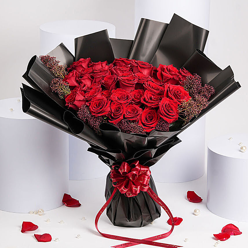 Sublime 35 Roses Bouquet: Flower Delivery Bahrain