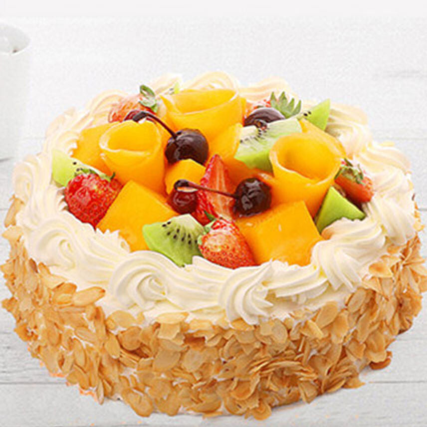 Delicious Fruit Cream Cake:  Cake Delivery In China