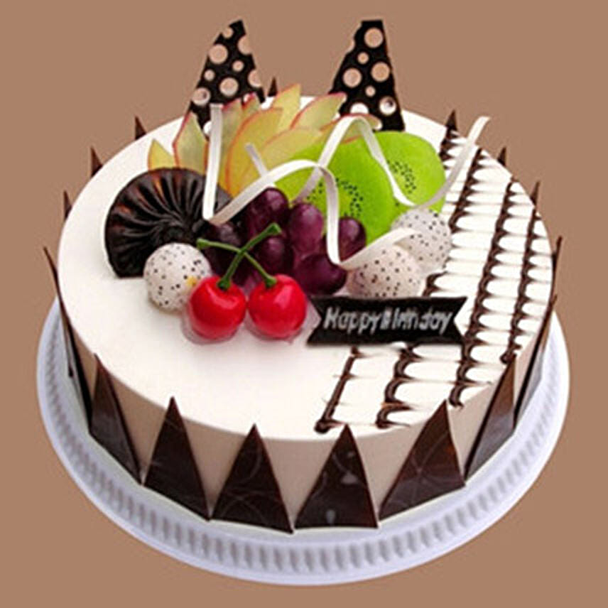 Fresh Fruit Chocolate Cake: Send Cakes to China