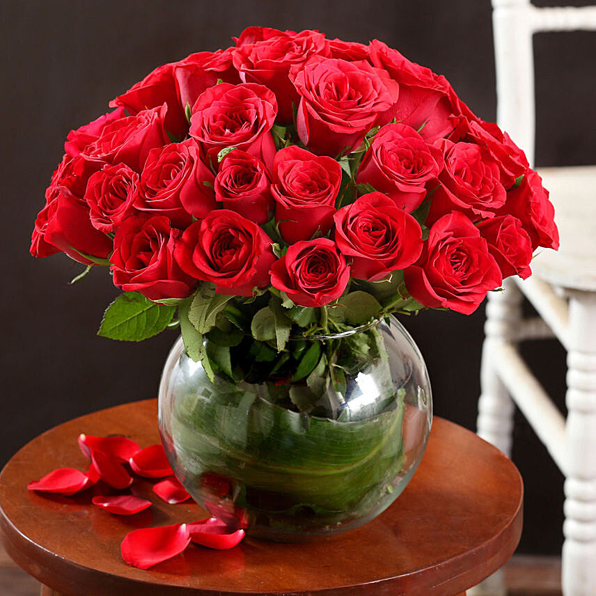 Extravagant 40 Red Roses Arrangement: Send Flowers To India
