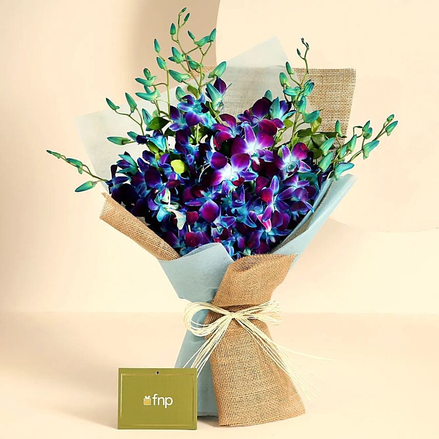 Gleaming Love Orchids Bouquet: Flower Delivery to India