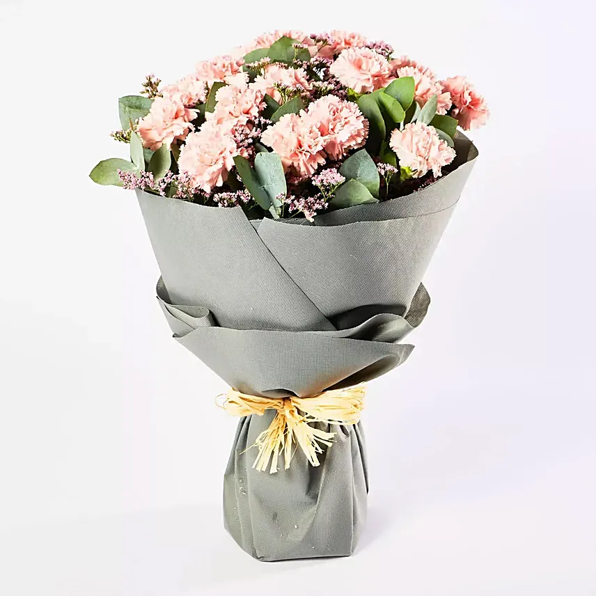 باقة زهور القرنفل الوردية الهادئة: kuwait/gifts/love-n-romance