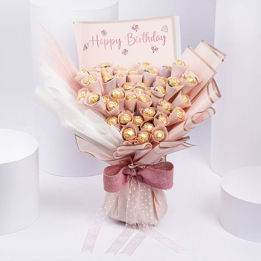 Birthday Rocher Bouquet: Gifts for Mom