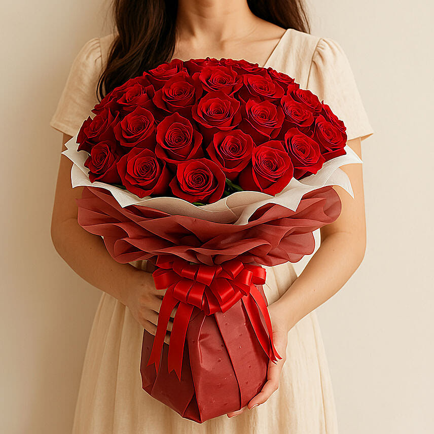 Majestic Roses: Flower Delivery in Abu Dhabi
