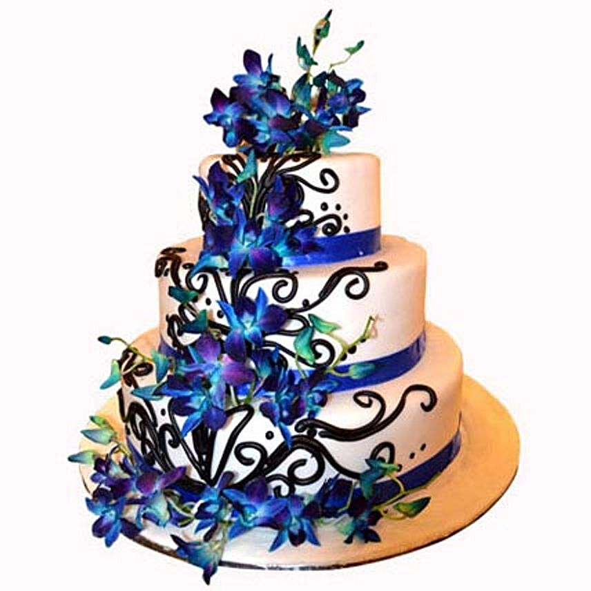 Orchid Sweet Indulgence: Wedding Cake