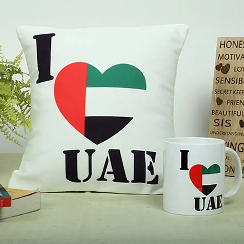 Love For Dubai Combo: Personalised Cushions 