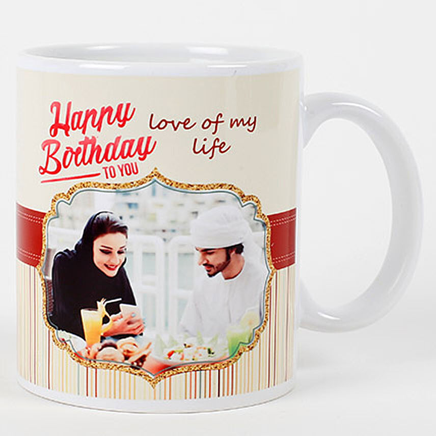 Romantic Birthday Personalized Mug: 