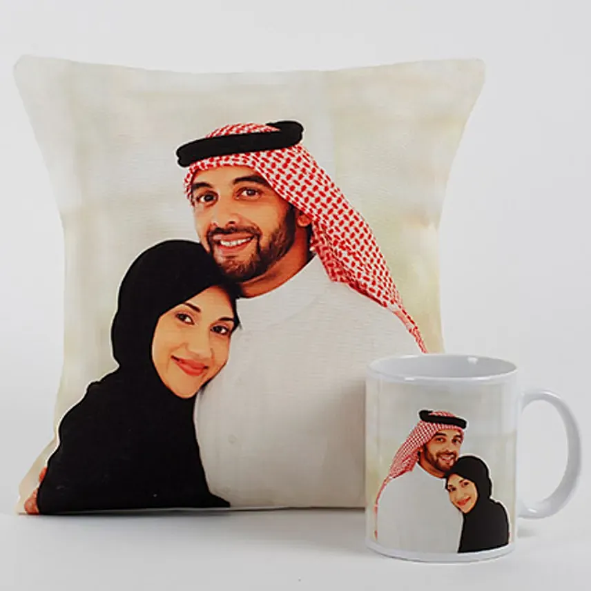 Lovable Personalized Cushion N Mug: Personalised Gifts to Sharjah