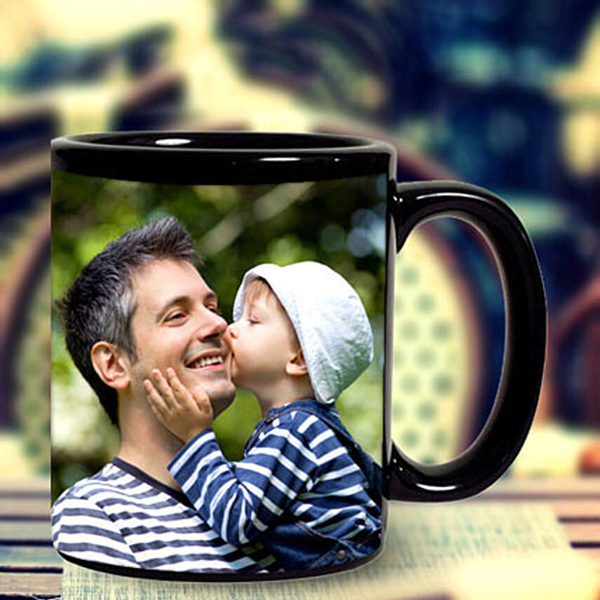 Personalized Black Mug: Gifts for Father Birthday