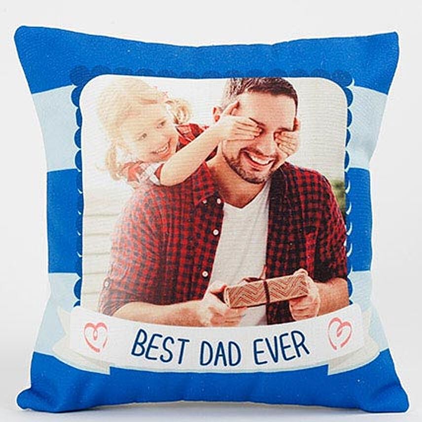 Best Dad Ever Personalized Cushion: Personalised Cushions 