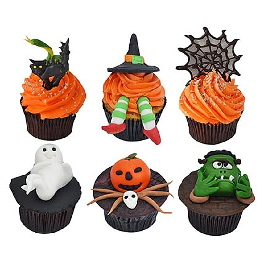 Set Of 6 Halloween Cupcakes: Halloween Cupcakes