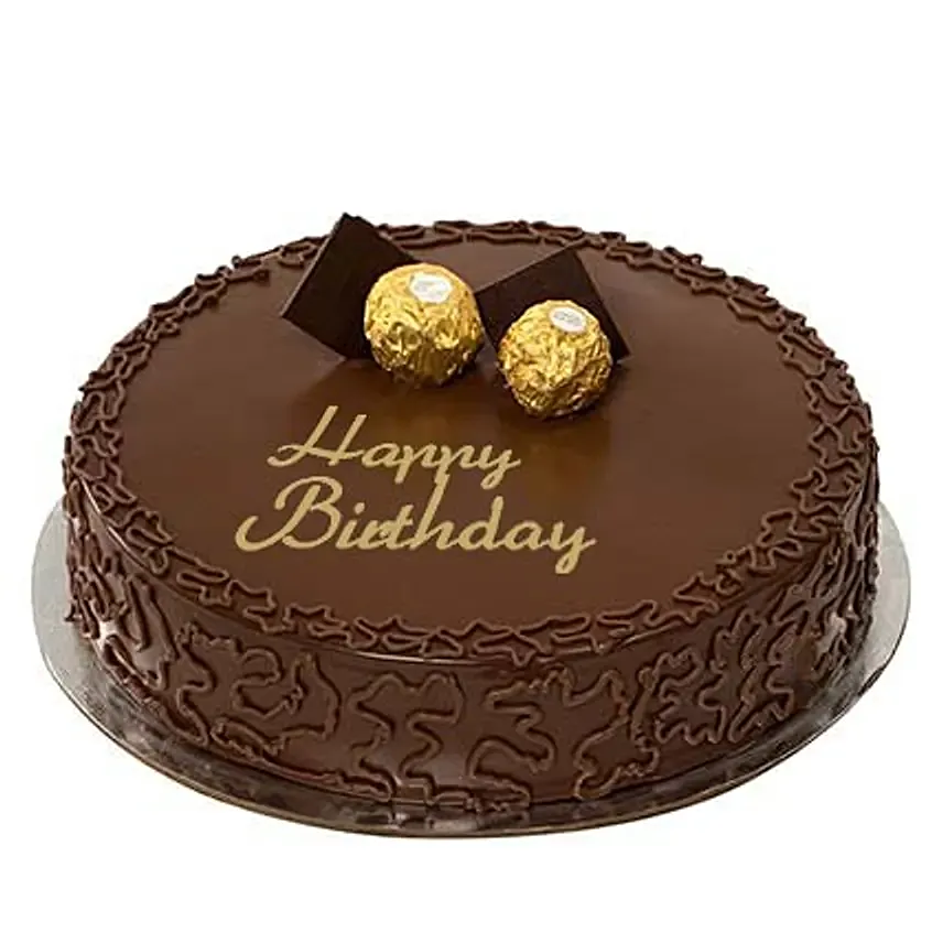 Ferrero Rocher Birthday Cake: Fudge Cakes