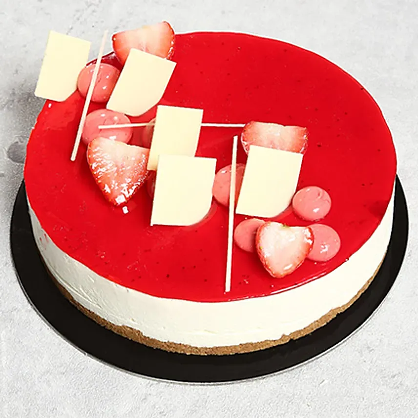 Strawberry Cheesecake: Wedding Anniversary Cake