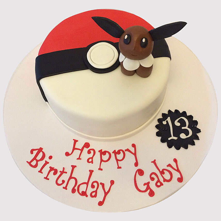 Eevee Pokemon Cake: Cat Birthday Cakes