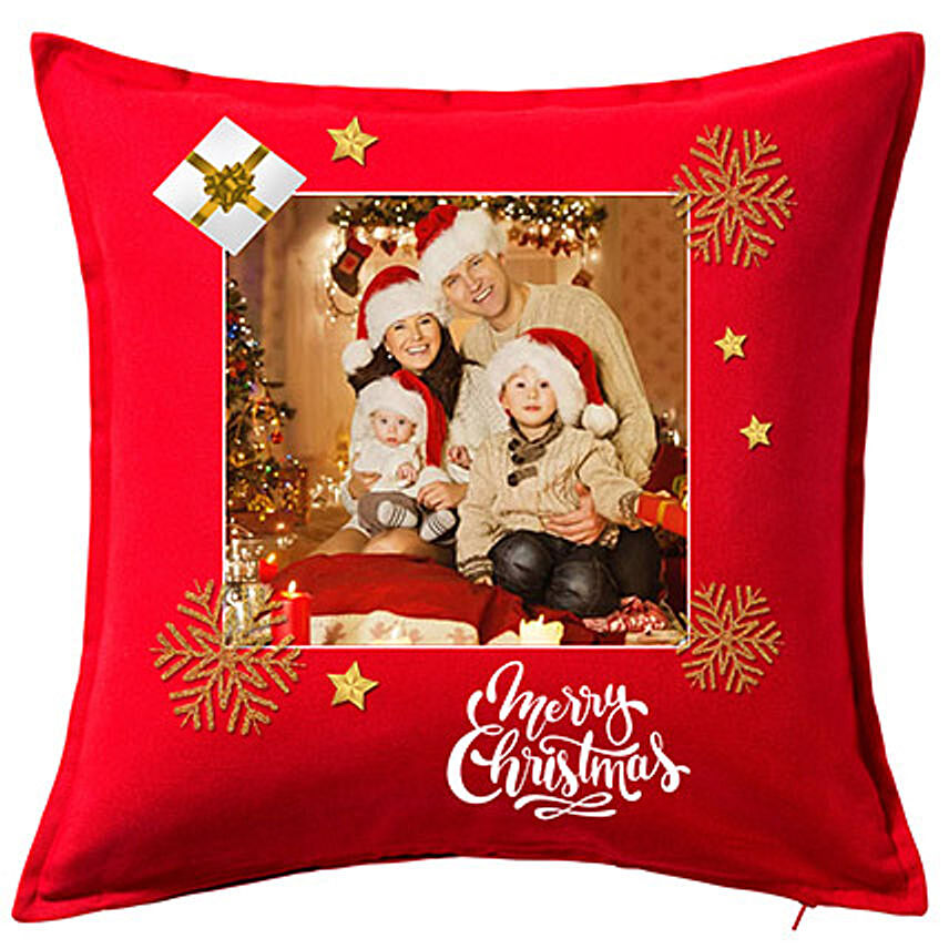 Personalised Xmas Greetings Cushion: Christmas Presents for Parents