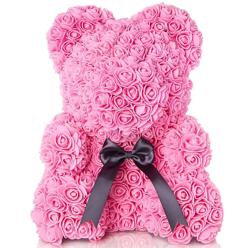 Artificial Roses Teddy Light Pink: Rose Teddy Bears