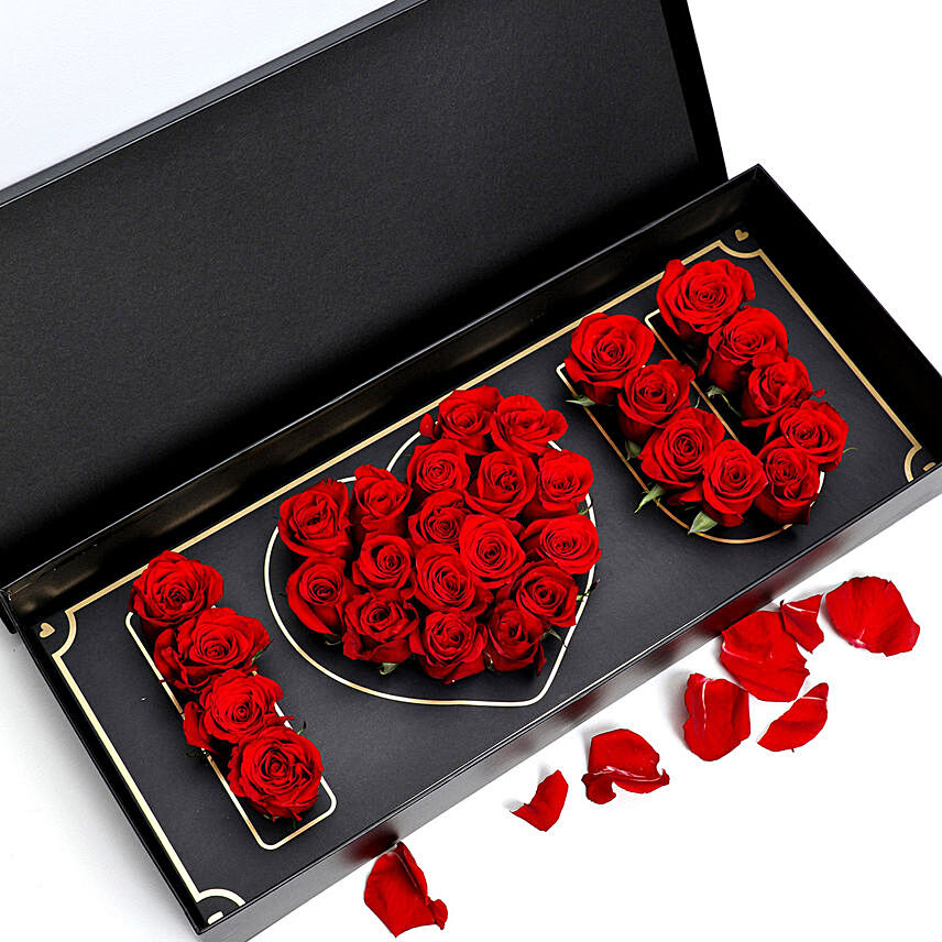 I Love You Red Roses: Valentine Flower Arrangements