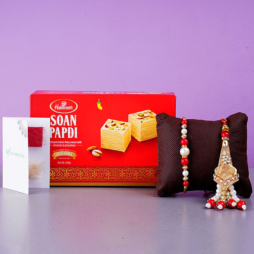 Fancy Lumba Set And Soan Papdi: Rakhi 