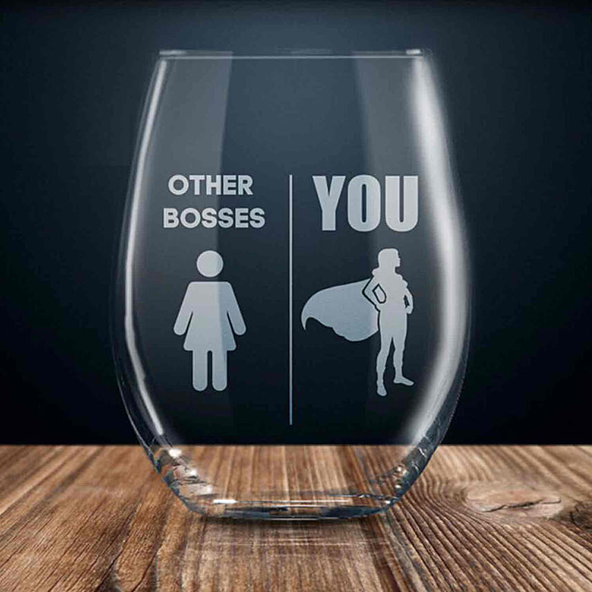 Others & You Engraved Glass: Unique Gifts for Boss