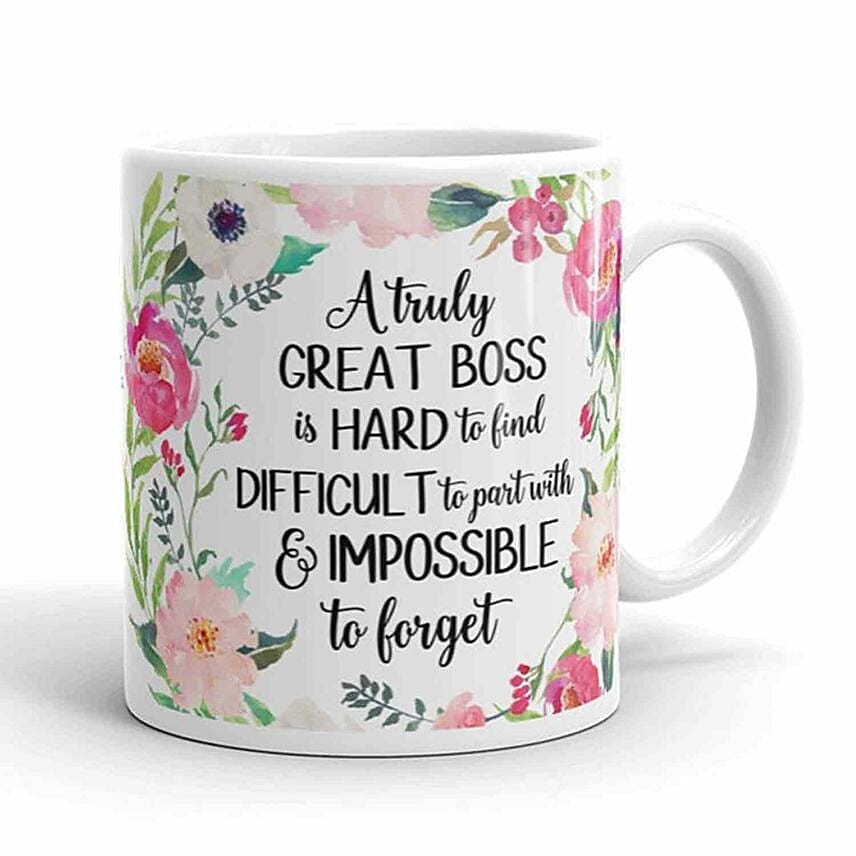 Printed Mug For Best Boss: Farewell Gifts
