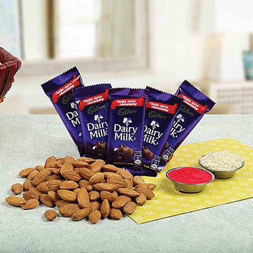 Bhai Dooj Choco Dry Fruit Combo: Cadbury Chocolates