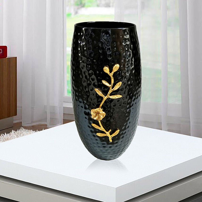Black Home Decor Vase: 