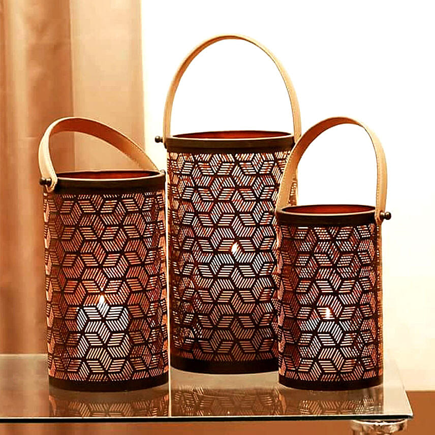Unique Lantern Set of 3: Diwali Candles