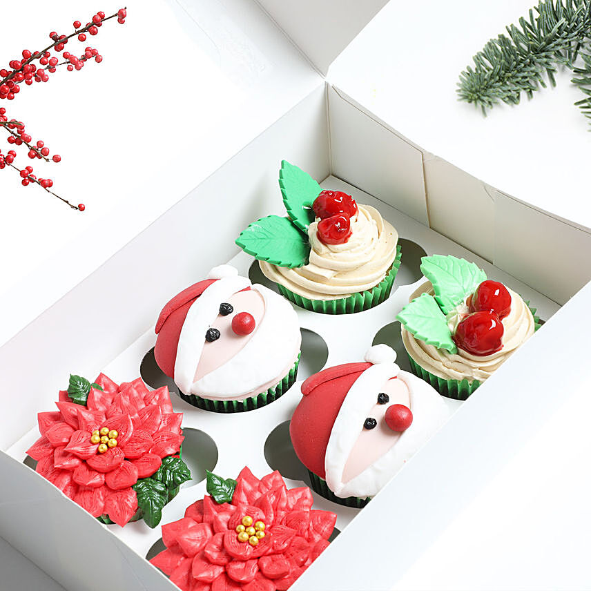 Assorted Christmas Cup Cakes: Christmas Cupcakes Dubai