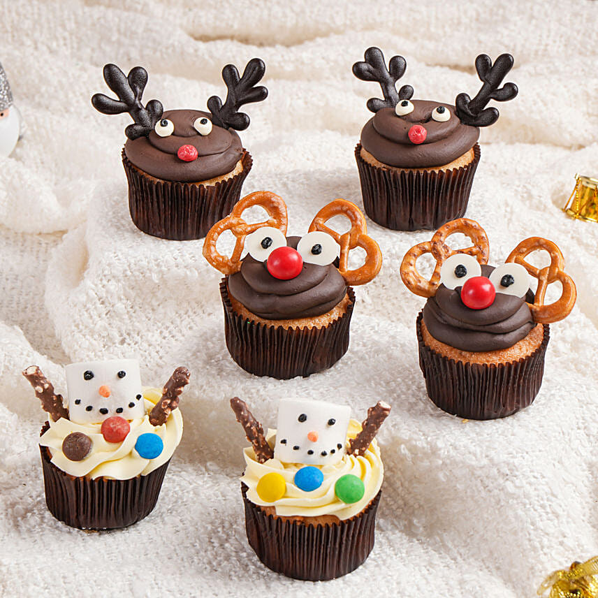 Assorted Christmas Cup Cakes: Christmas Cupcakes Dubai