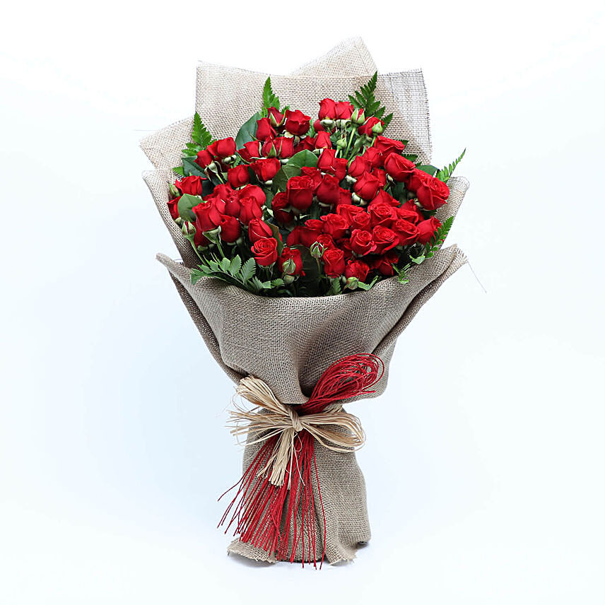 Romantic Baby Rose Bouquet:  Anniversary Flowers