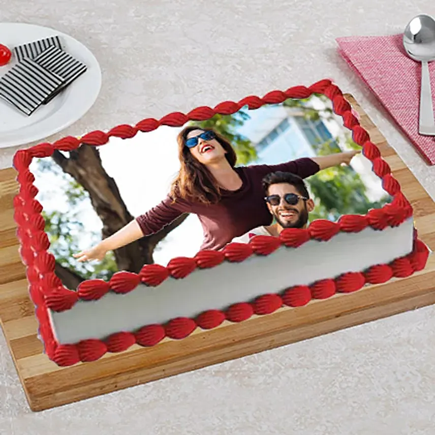 Anniversary Photo Cake: wedding anniversary cake with photo