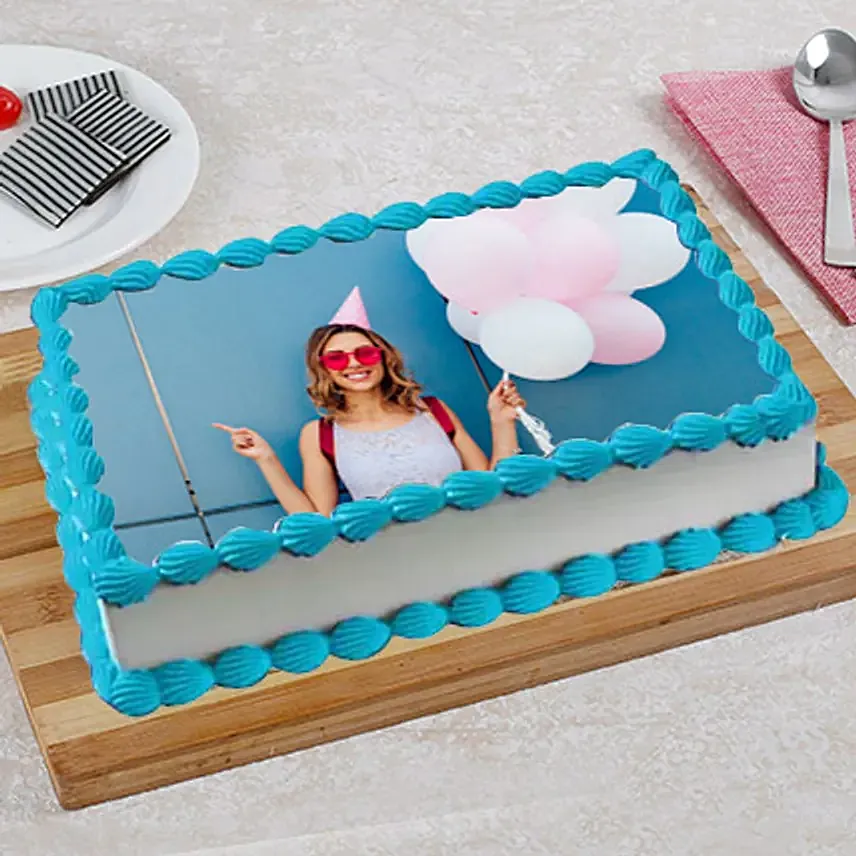 Happy Birthday Photo Cake: 