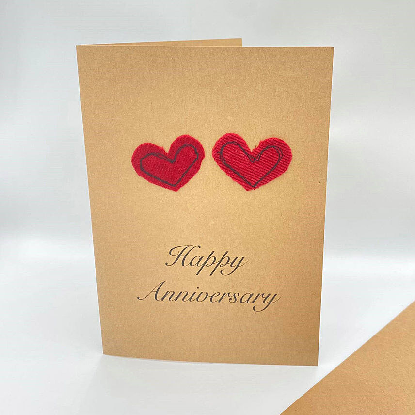 Happy Anniversary Handmade Greeting Card: 1st Wedding Anniversary Gift