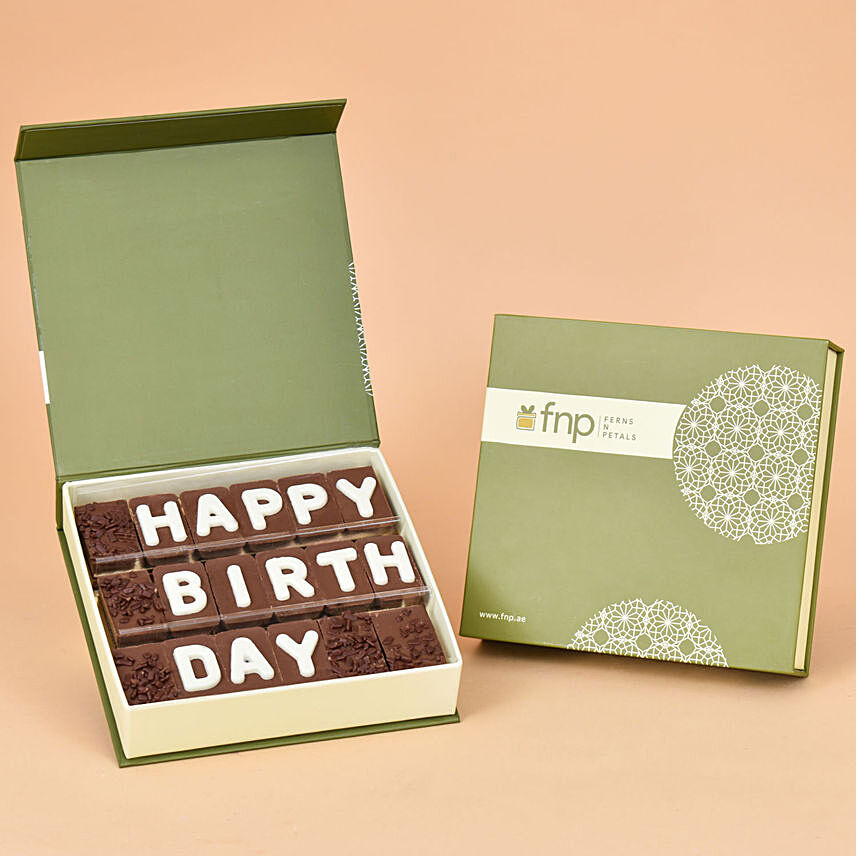 Happy Birthday Chocolate: Milk Chocolate Bars