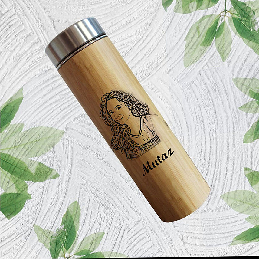Engraved Bamboo Tea  Infuser: Drinkware Gifts