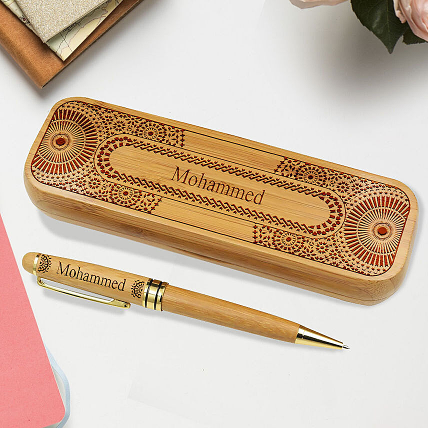 Engraved Wooden Pen With Box: Personalised Gifts to Ajman