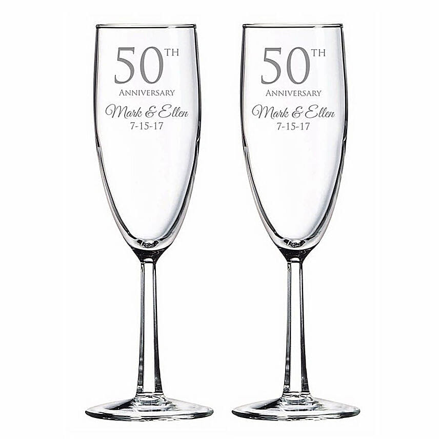 Engraved Anniversary Special Wine Glass: 
