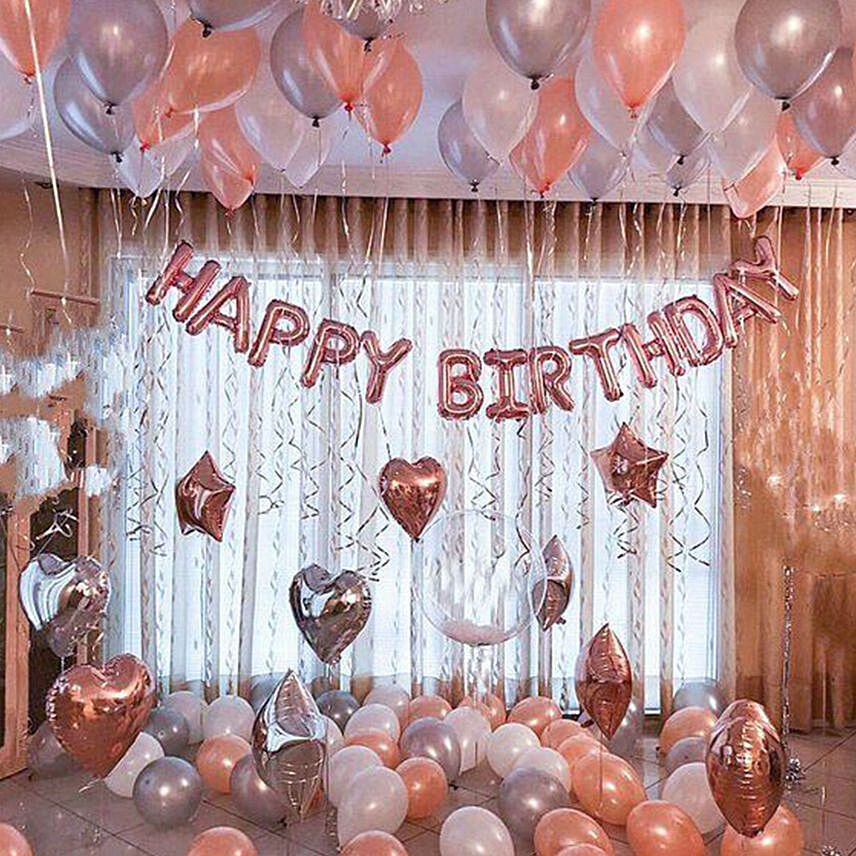 Happy Birthday Special Mixed Balloons Decor: Birthday Decorations
