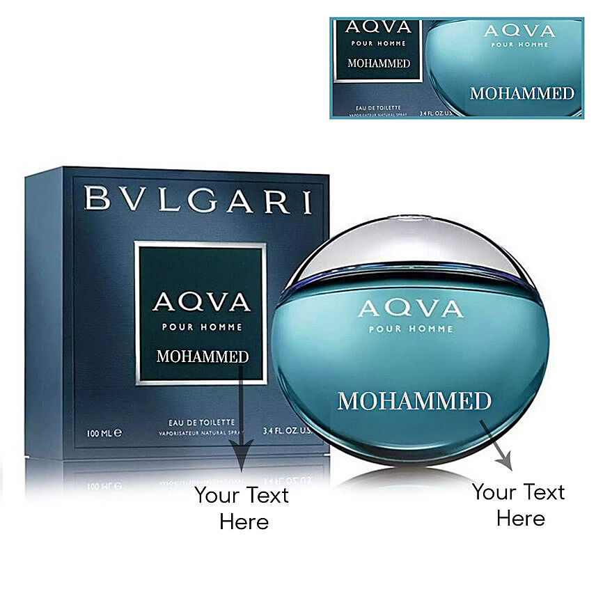 Personalised Aqua Pour Homme Perfume for Men 100ml: Personalised Gifts to Dubai