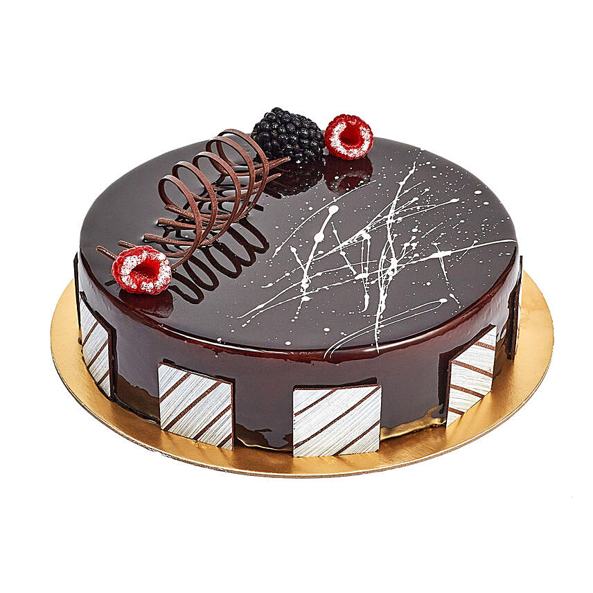 Chocolate Truffle Birthday Cake: Eggless Birthday Cakes