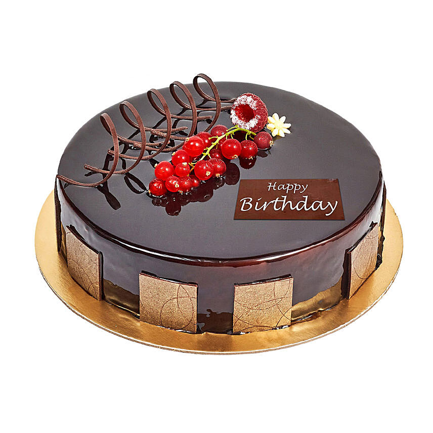 Half Kg Eggless Chocolate Truffle Cake For Birthday: Premium Gifts for Men