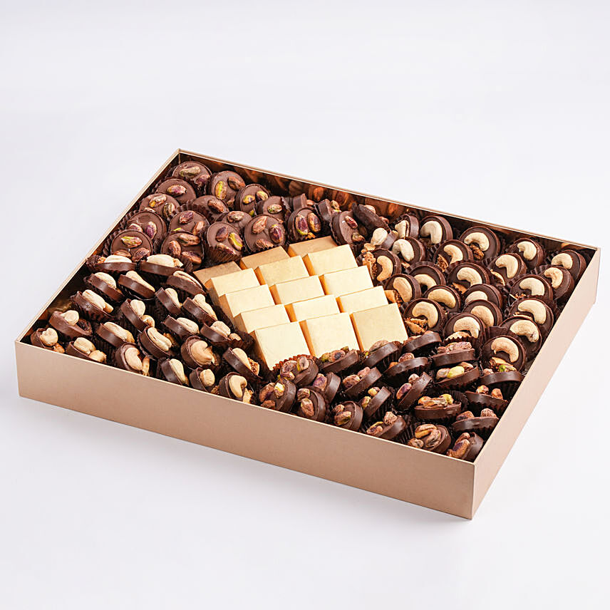 Premium Nuts Chocolates Box: Diwali Chocolate Hampers