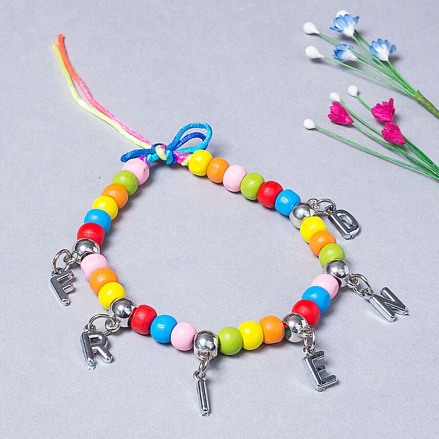 Multicolor Wooden Beads Band: Friendship Day Gifts 