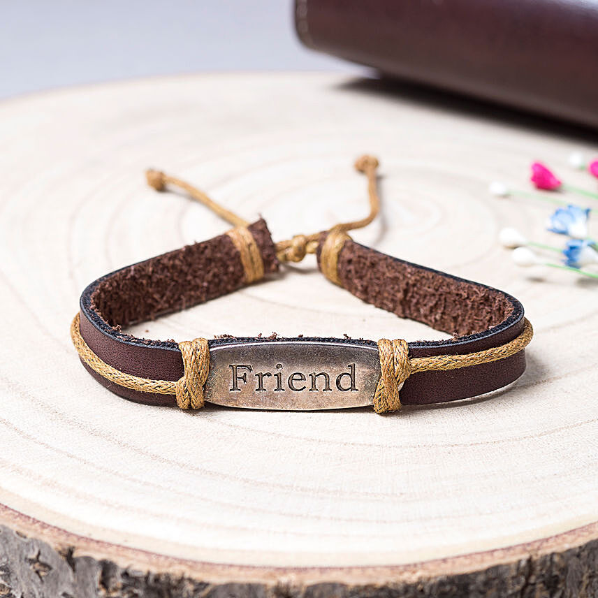 Unisex Leather Friendship Band: Friendship Day Gift Ideas
