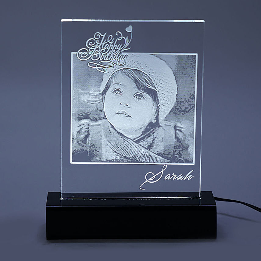 Illuminating Personalized Frame: Personalised Engraved Gifts For Kids