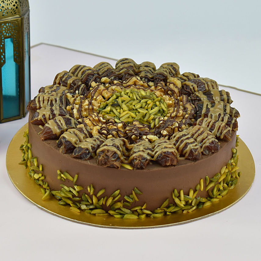 Scrumptious Dates Cake: Eid Mubarak Cake
