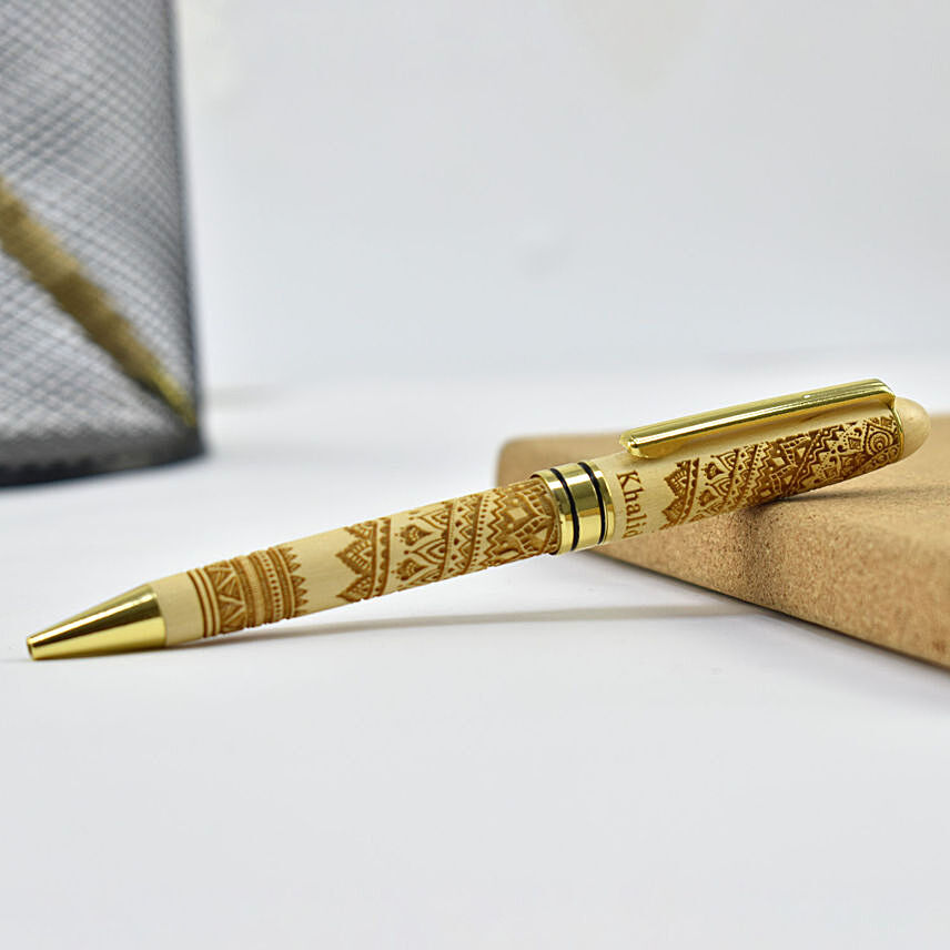 Personalised Wooden Pen: Accessories for Her