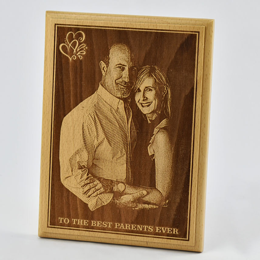 Best Parents Personalised Frame: Engraved Wood Gifts