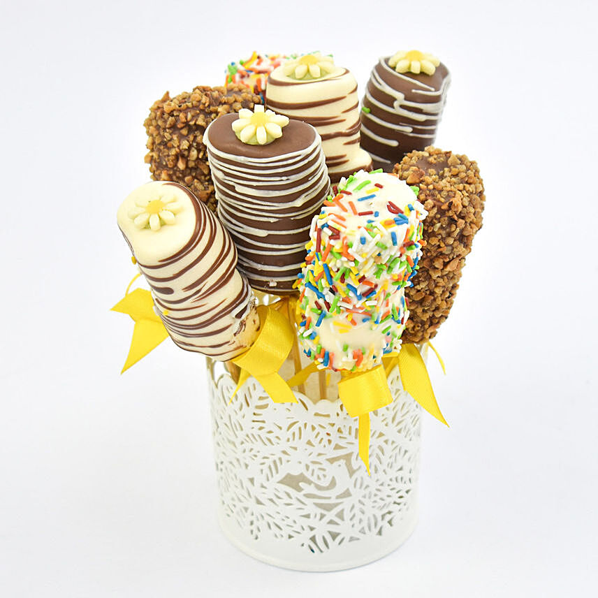 Chocolate Dip Marshmallow in a Jar: Friendship Day Chocolates